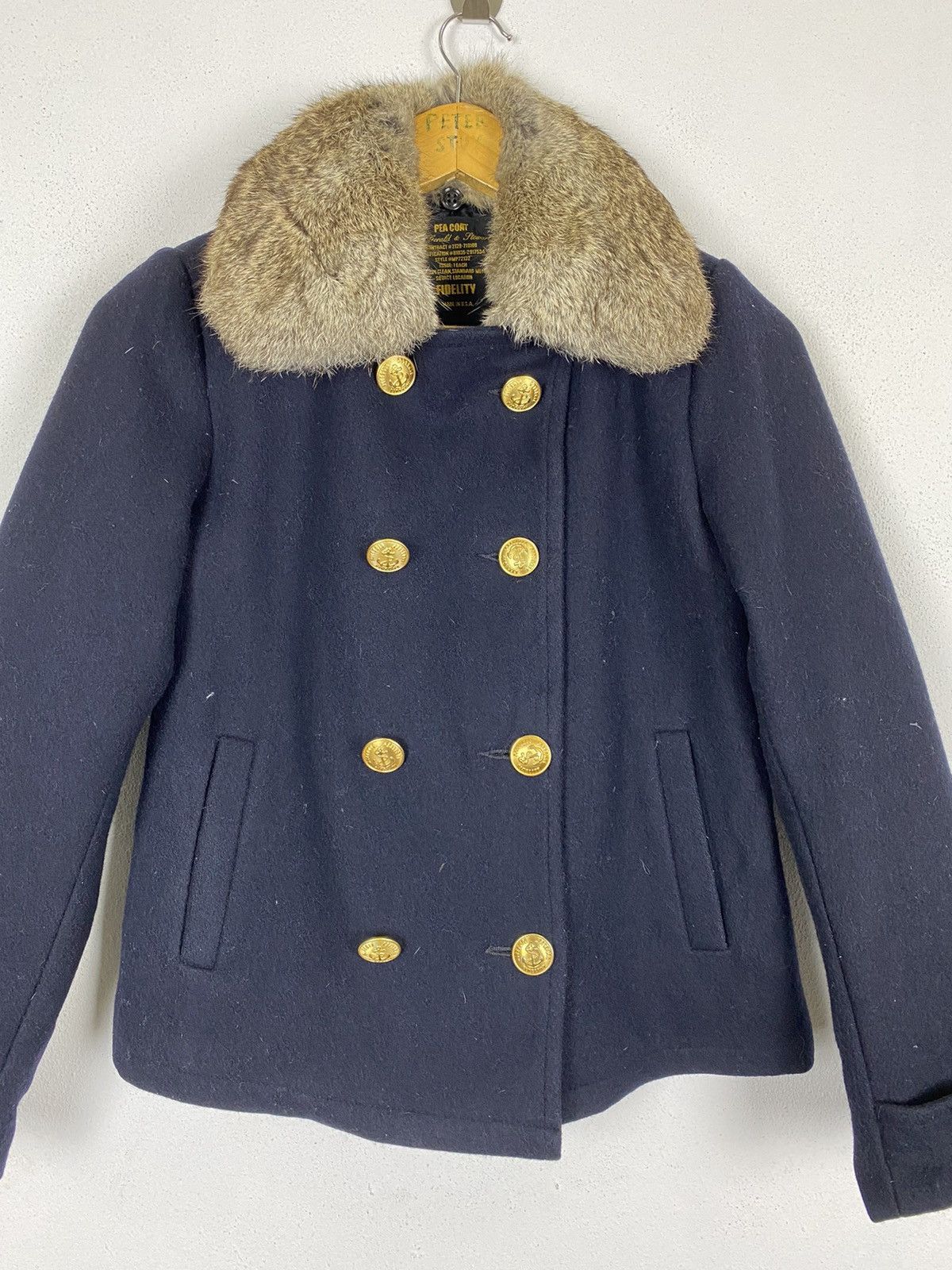 Fidelity FIDELITY MADE USA RABBIT COLLAR CROP PEA COAT Size US S / EU 44-46 / 1 - 5 Thumbnail