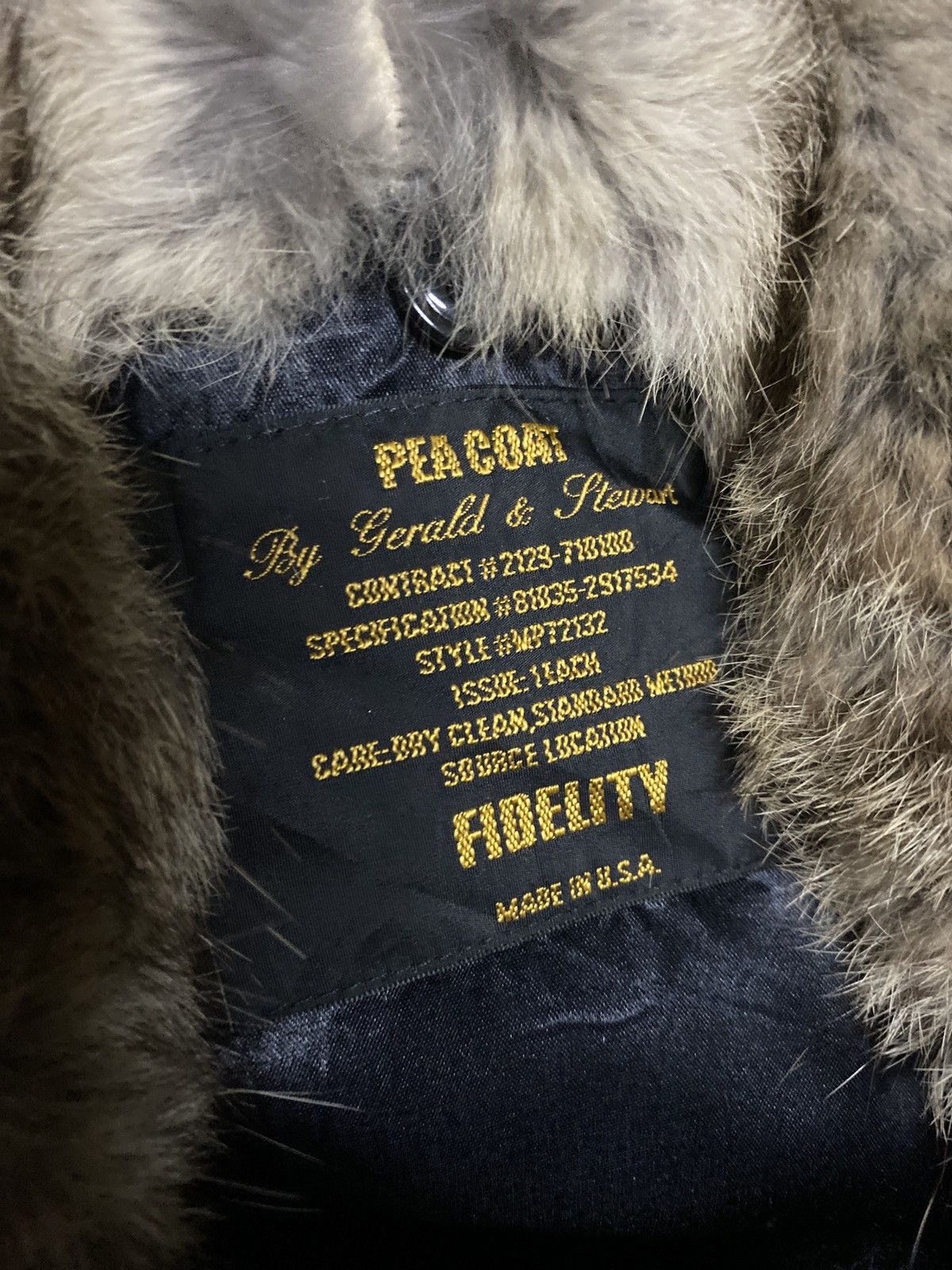 Fidelity FIDELITY MADE USA RABBIT COLLAR CROP PEA COAT Size US S / EU 44-46 / 1 - 7 Thumbnail