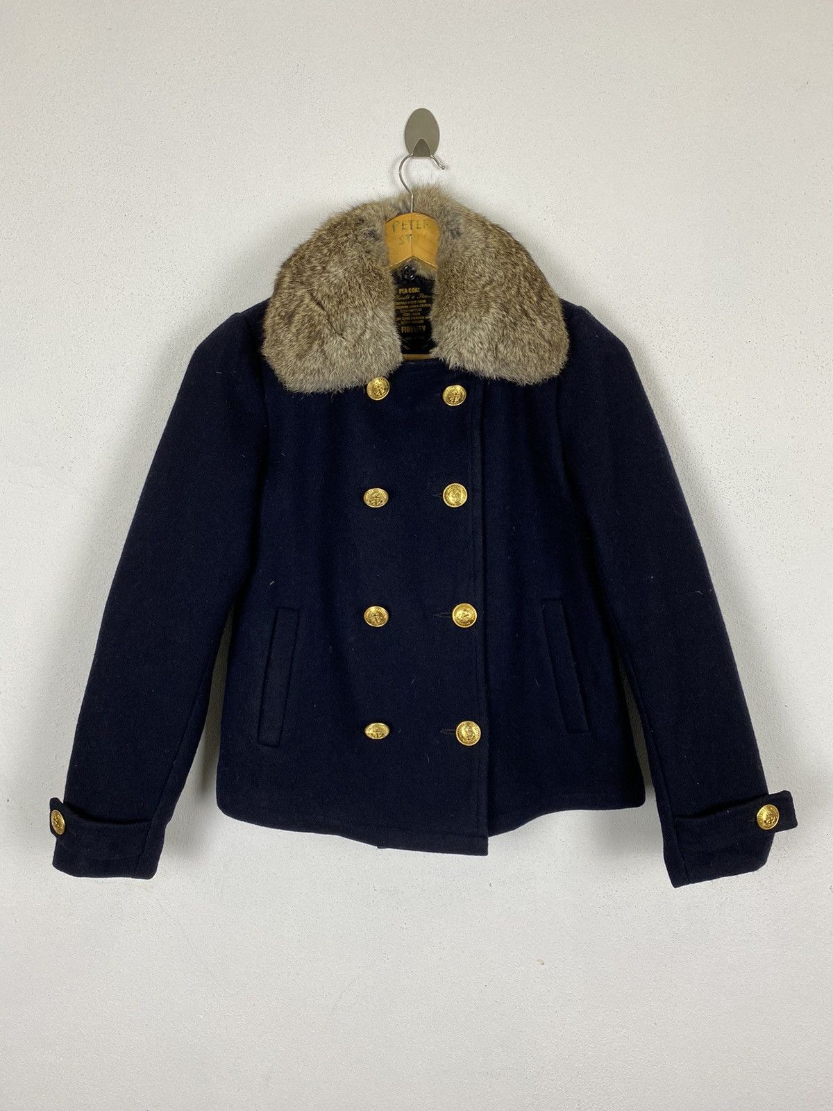 Fidelity FIDELITY MADE USA RABBIT COLLAR CROP PEA COAT Size US S / EU 44-46 / 1 - 2 Thumbnail