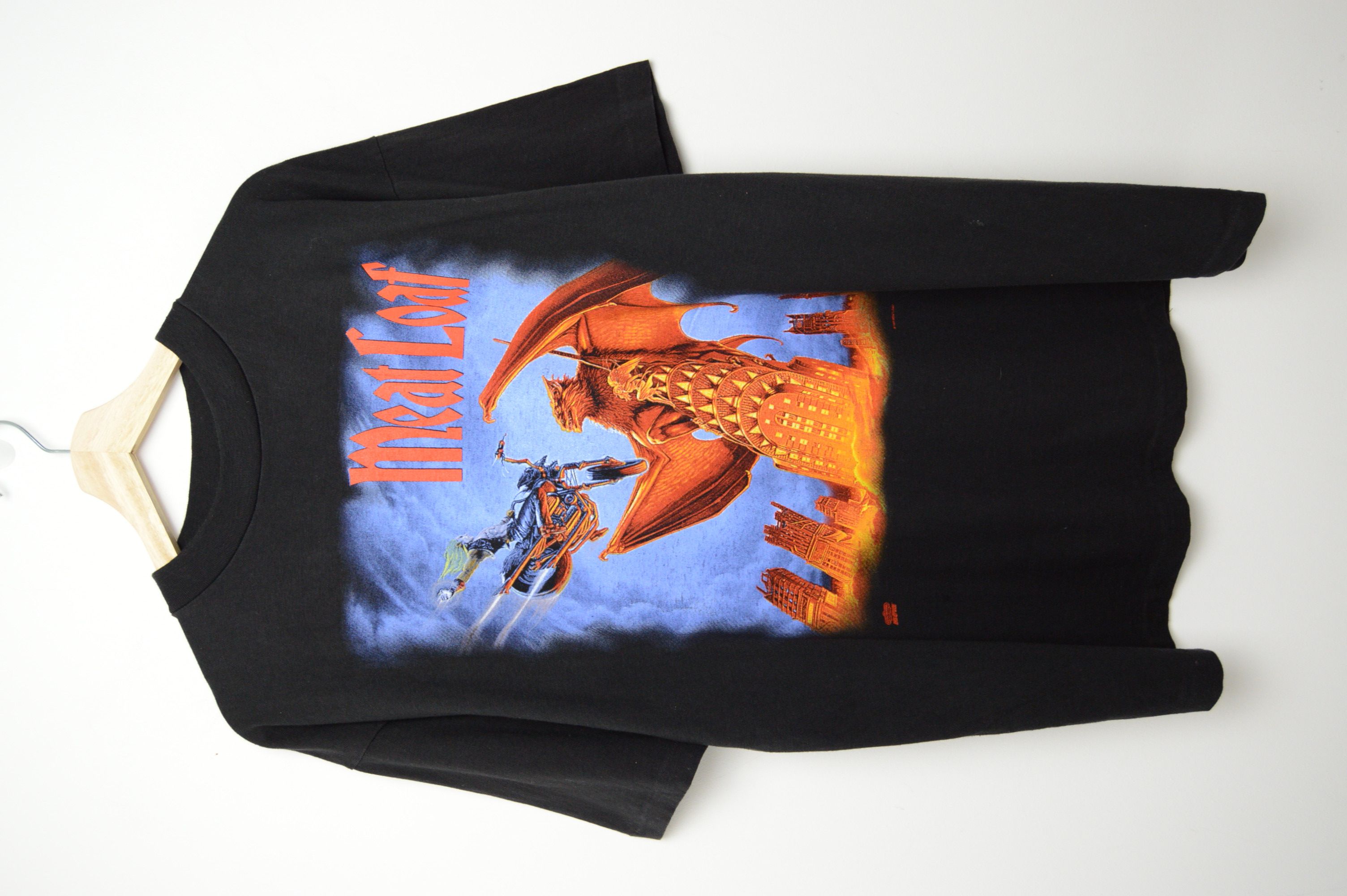 Image of Archival Clothing x Band Tees 1993 Meat Loaf Single Stitch T Shirt in Black, Men's (Size XL)