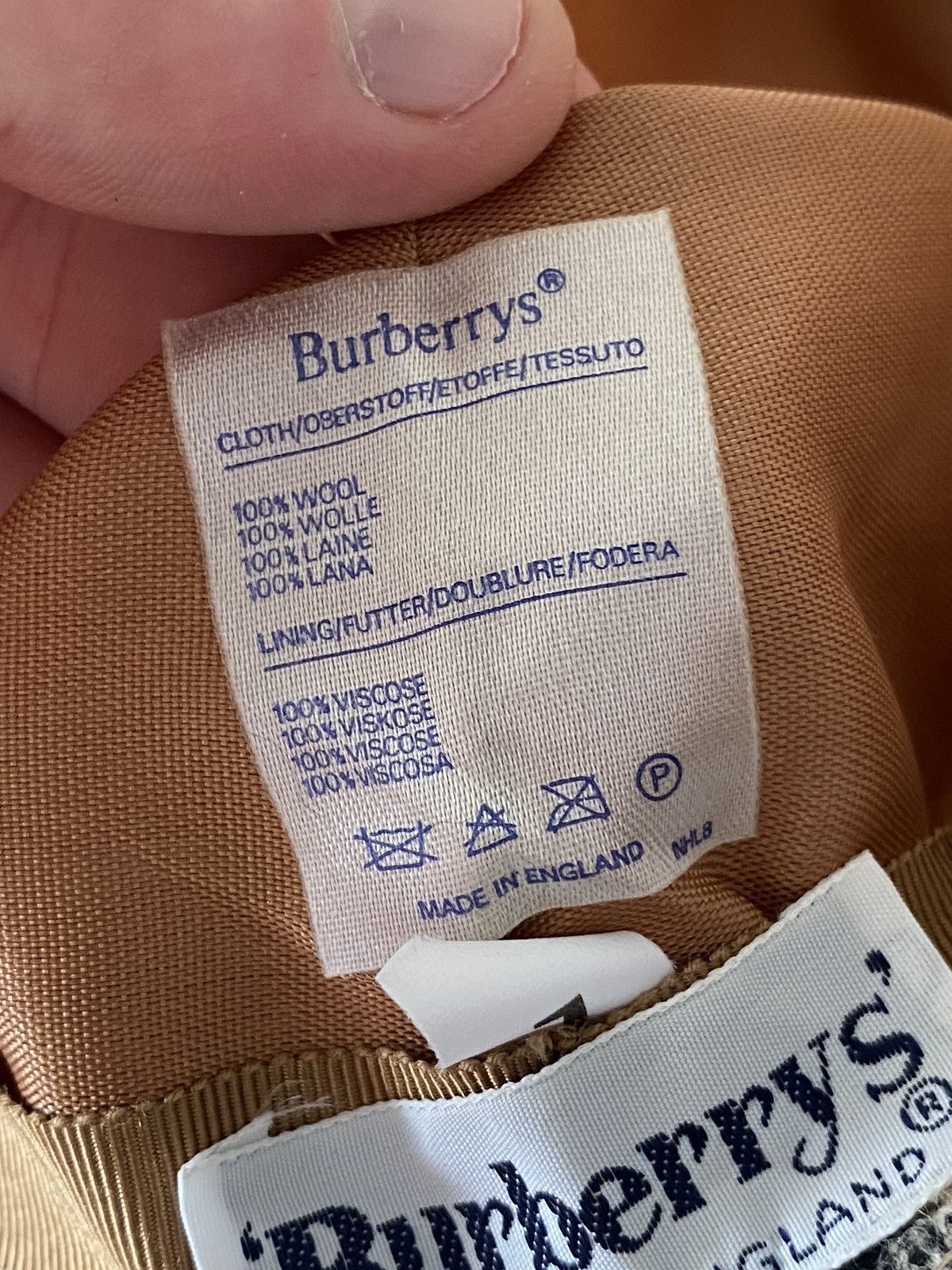 Burberry Burberry Vintage Women's Wool Check Bucket Hat Panama Size ONE SIZE - 8 Thumbnail