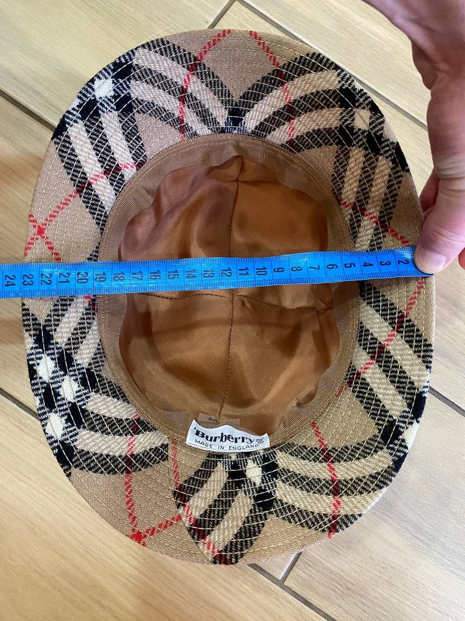 Burberry Burberry Vintage Women's Wool Check Bucket Hat Panama Size ONE SIZE - 12 Thumbnail