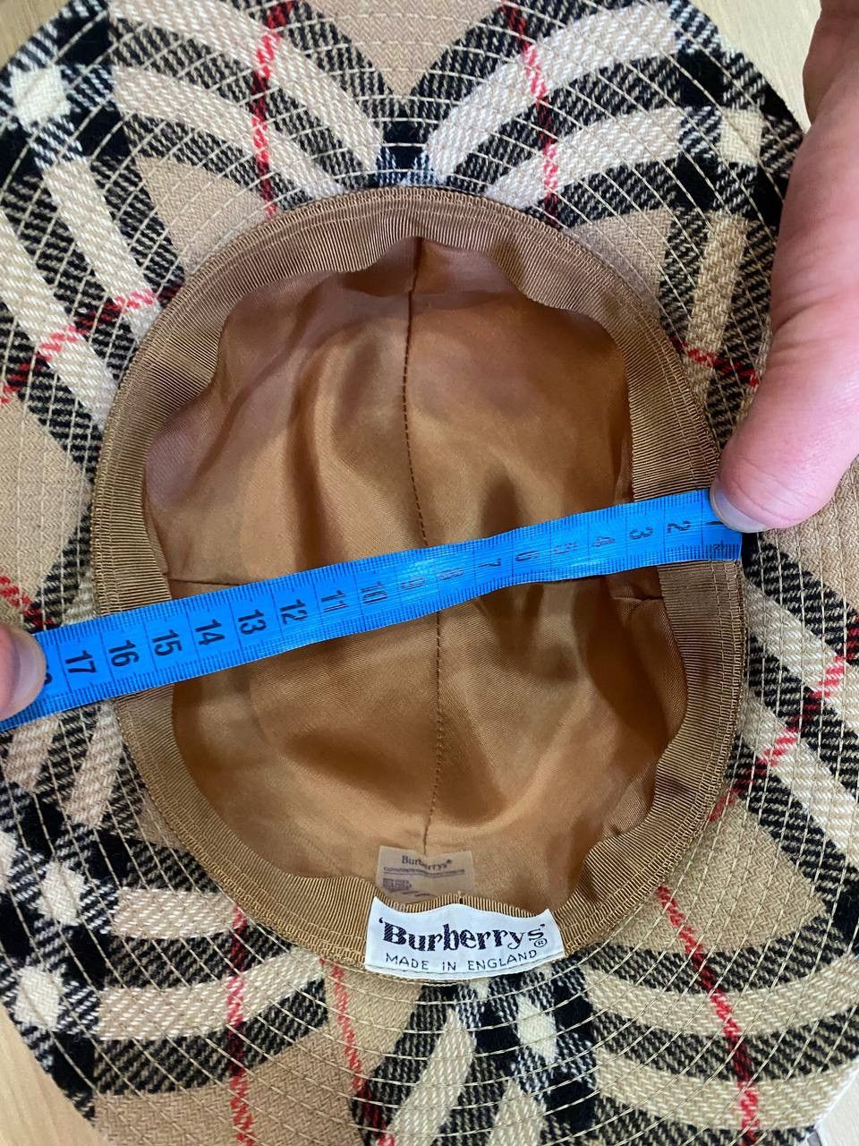 Burberry Burberry Vintage Women's Wool Check Bucket Hat Panama Size ONE SIZE - 15 Thumbnail