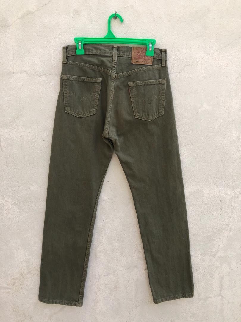 Levi's × Vintage Vintage 90s Levi’s 501 Made in USA Green Denim Size US 30 / EU 46 - 6 Thumbnail