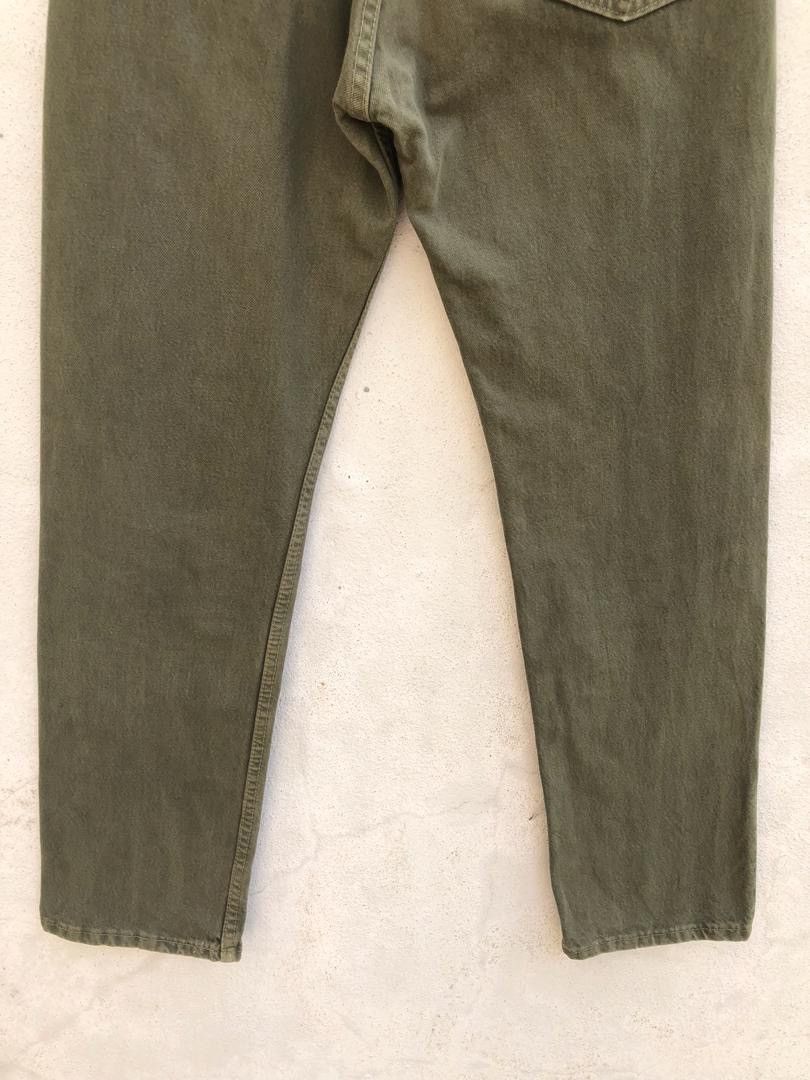 Levi's × Vintage Vintage 90s Levi’s 501 Made in USA Green Denim Size US 30 / EU 46 - 9 Thumbnail