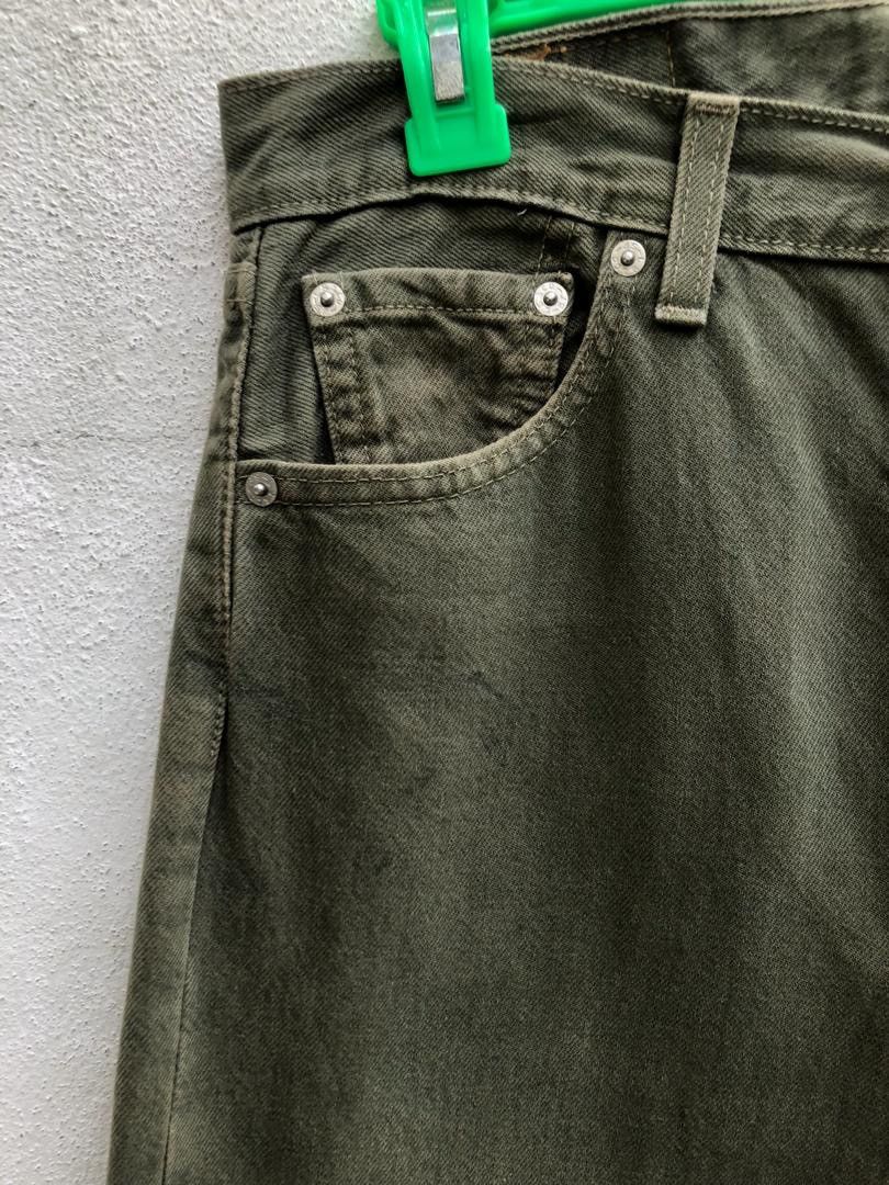 Levi's × Vintage Vintage 90s Levi’s 501 Made in USA Green Denim Size US 30 / EU 46 - 3 Thumbnail