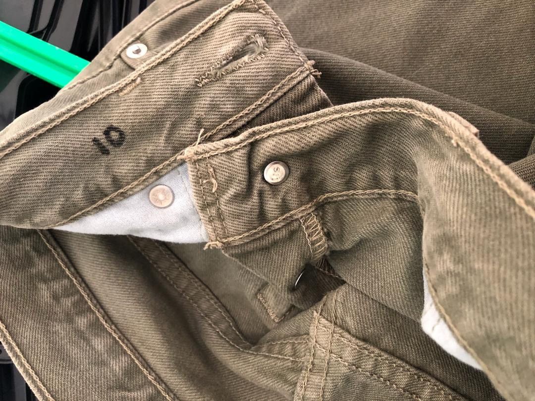 Levi's × Vintage Vintage 90s Levi’s 501 Made in USA Green Denim Size US 30 / EU 46 - 10 Thumbnail