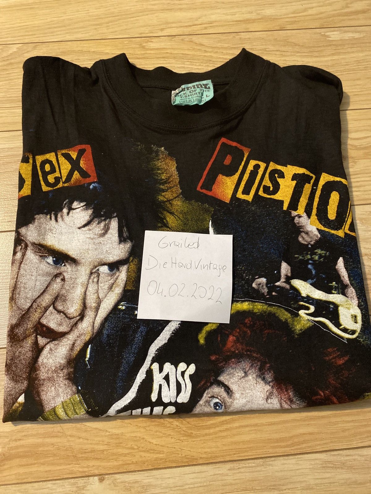 Band Tees 90s Sex Pistols Kiss This Vintage Empire Punk Band Tshirt Size US L / EU 52-54 / 3 - 7 Thumbnail