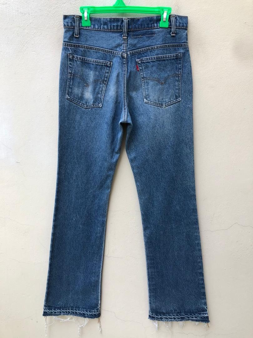 Levi's × Vintage Vintage 70s Levi’s R Tab Released Hem Denim Flare Jeans Size US 32 / EU 48 - 10 Thumbnail