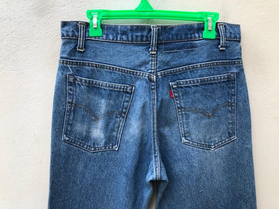 Levi's × Vintage Vintage 70s Levi’s R Tab Released Hem Denim Flare Jeans Size US 32 / EU 48 - 11 Thumbnail