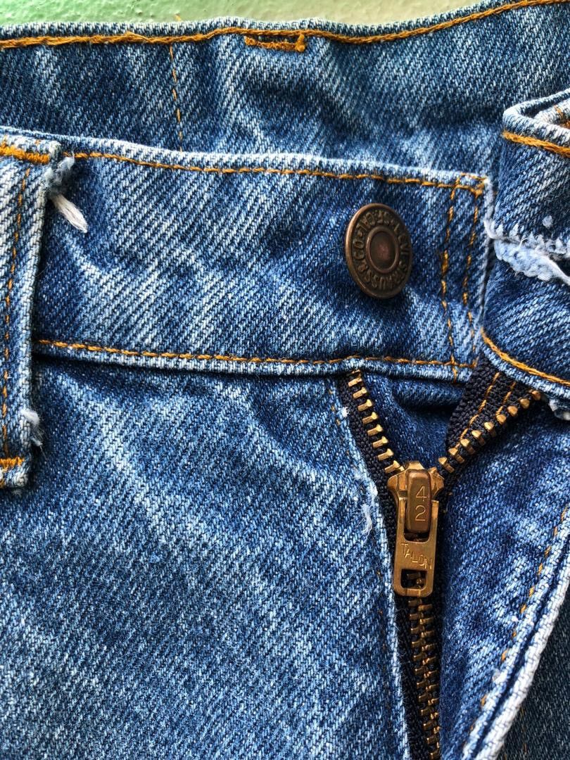 Levi's × Vintage Vintage 70s Levi’s R Tab Released Hem Denim Flare Jeans Size US 32 / EU 48 - 3 Thumbnail