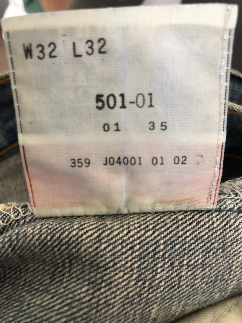 Levi's × Vintage Vintage 2002 Levi’s 501 Distressed Painter Denim Jeans Size US 32 / EU 48 - 17 Thumbnail