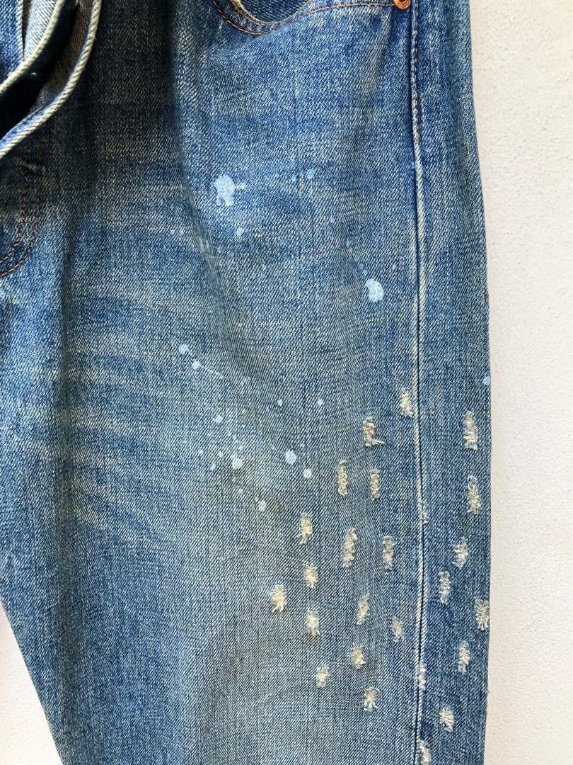 Levi's × Vintage Vintage 2002 Levi’s 501 Distressed Painter Denim Jeans Size US 32 / EU 48 - 5 Thumbnail
