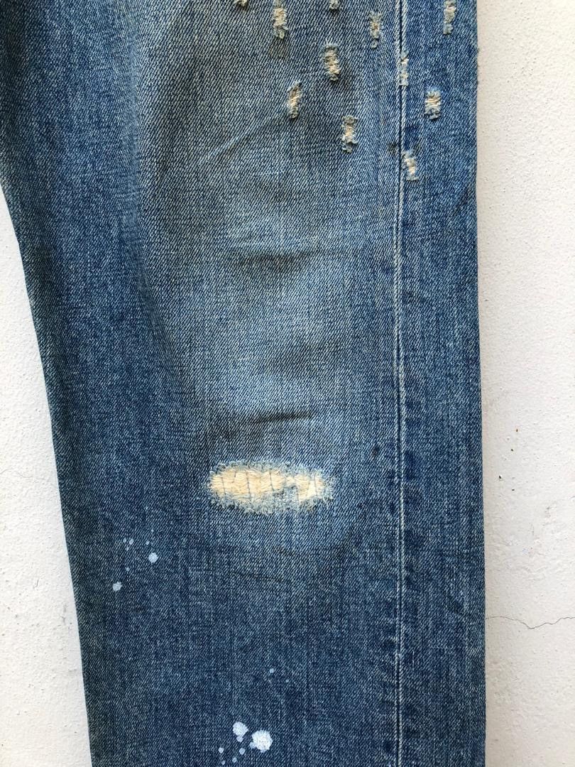 Levi's × Vintage Vintage 2002 Levi’s 501 Distressed Painter Denim Jeans Size US 32 / EU 48 - 6 Thumbnail