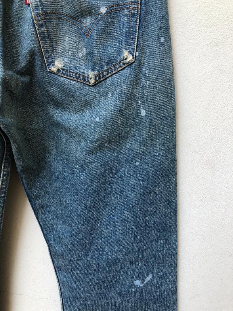 Levi's × Vintage Vintage 2002 Levi’s 501 Distressed Painter Denim Jeans Size US 32 / EU 48 - 14 Thumbnail