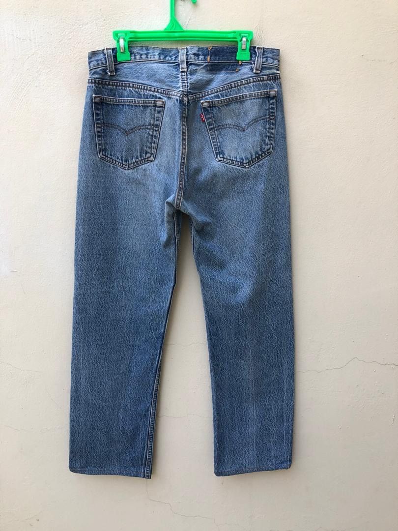Levi's × Vintage 80s Levi’s 501 Made in Usa Sandy Denim Jeans Size US 32 / EU 48 - 11 Thumbnail