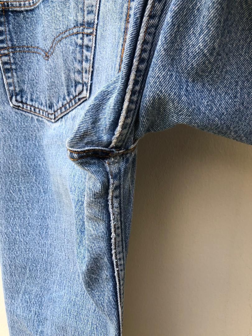 Levi's × Vintage 80s Levi’s 501 Made in Usa Sandy Denim Jeans Size US 32 / EU 48 - 14 Thumbnail
