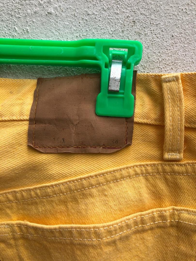 Levi's × Vintage 80s Levi’s 501 Jeans Made in Usa Yellow Denim Size US 33 - 10 Thumbnail