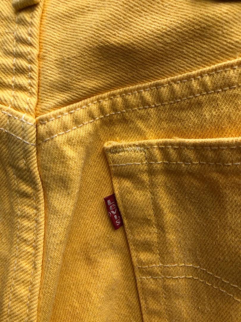 Levi's × Vintage 80s Levi’s 501 Jeans Made in Usa Yellow Denim Size US 33 - 9 Thumbnail