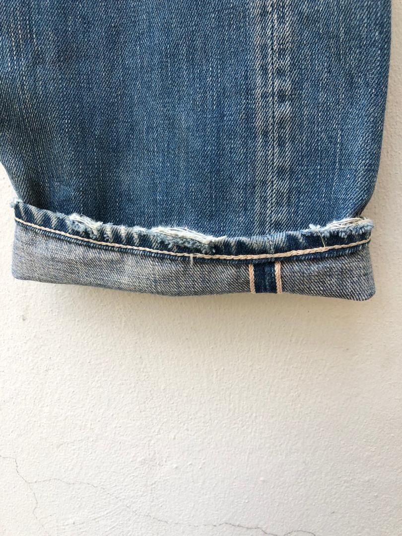 Japanese Brand × Levi's Vintage Clothing × Vintage VTG 2005 LVC Japan Levi’s 501 E Selvedge Denim Trashed Jeans Size US 31 - 10 Thumbnail