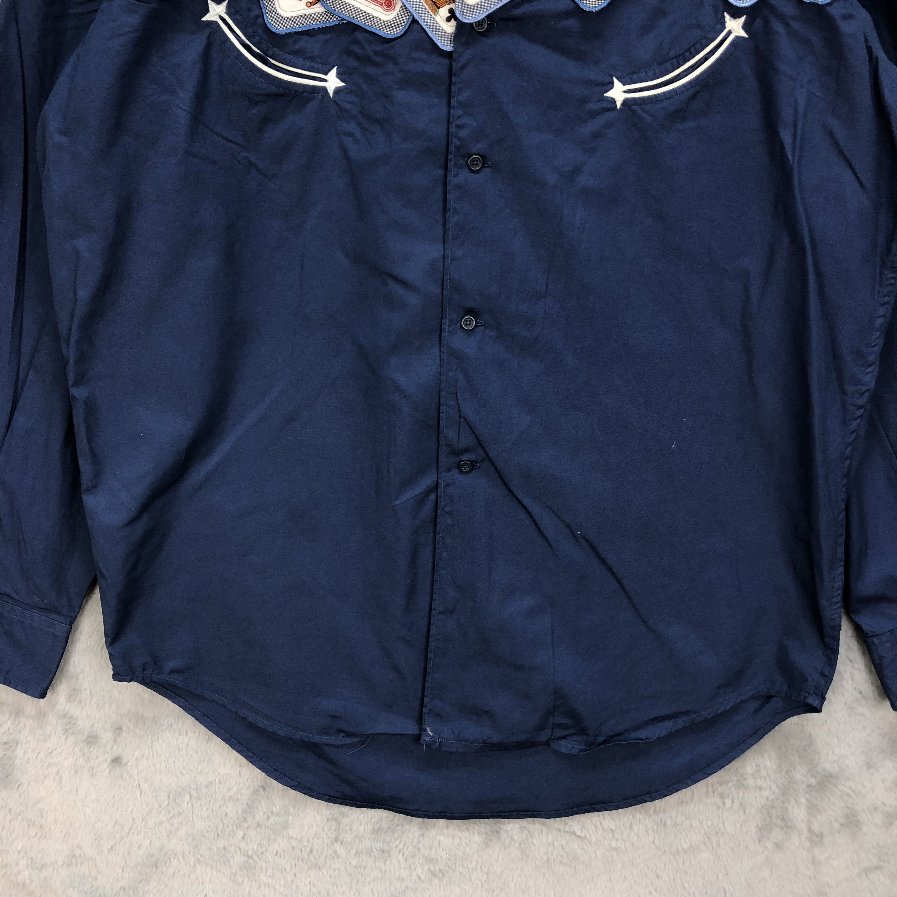 Karl Helmut KARL HELMUT POKER CARD NICE DESIGN HOODED SHIRTS #5454-191 Size US L / EU 52-54 / 3 - 5 Thumbnail