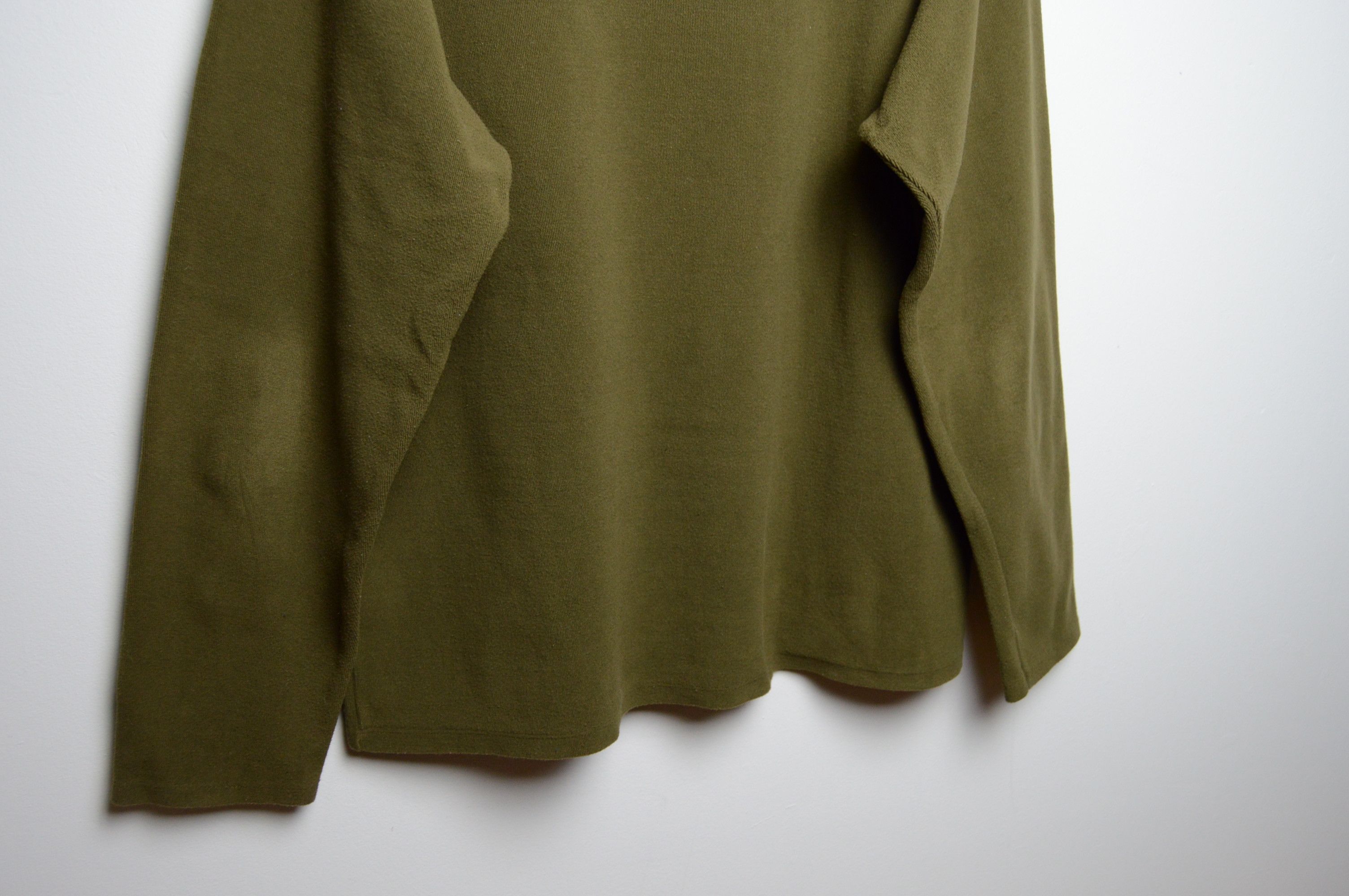 Yves Saint Laurent ysl y2k crewneck khaki army sweatshirt Size US L / EU 52-54 / 3 - 7 Thumbnail