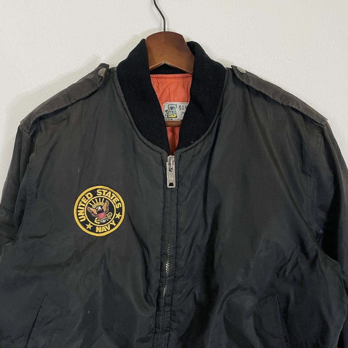 Vintage Vintage United States Navy Embroidery Logo Jacket Size US L / EU 52-54 / 3 - 4 Thumbnail