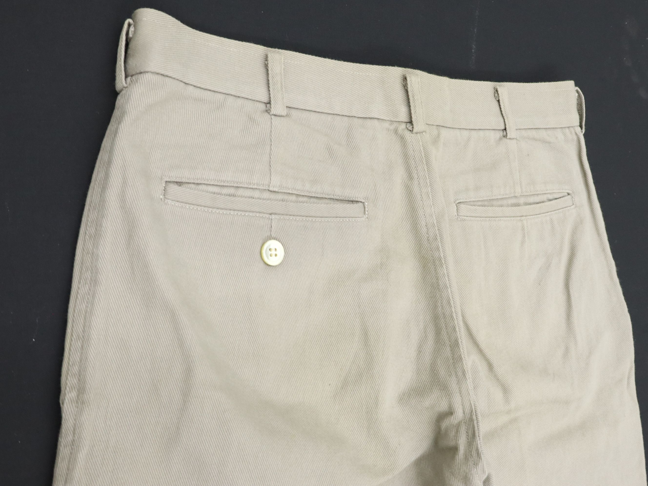 Comme des Garcons × Comme des Garcons Homme Plus × Rei Kawakubo AD2002 CDG Homme Silver Stitching Light Grey Pant Size US 30 / EU 46 - 9 Thumbnail
