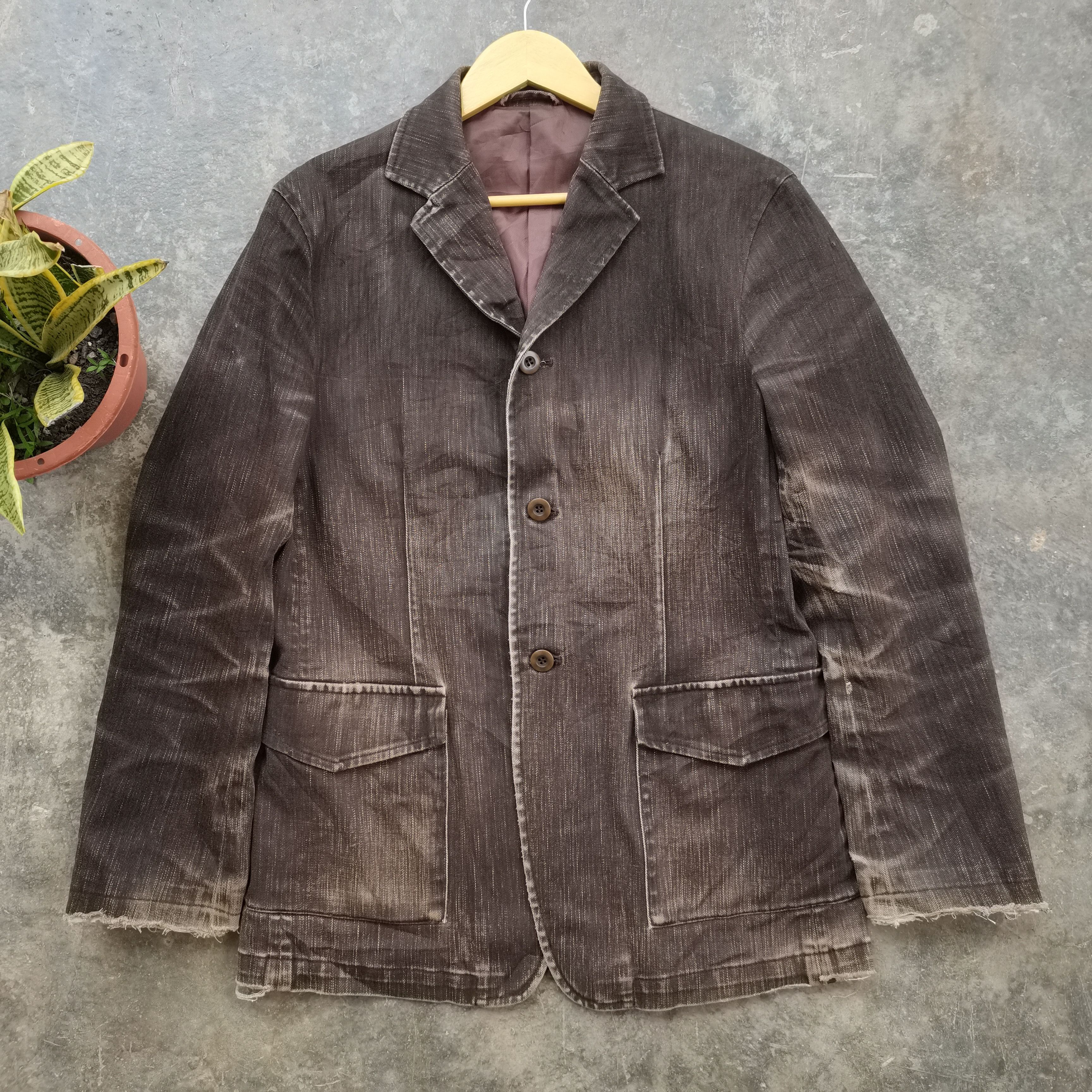 Japanese Brand × Vintage Vintage Palbelle Distressed Denim Style Jacket Size US L / EU 52-54 / 3 - 3 Thumbnail