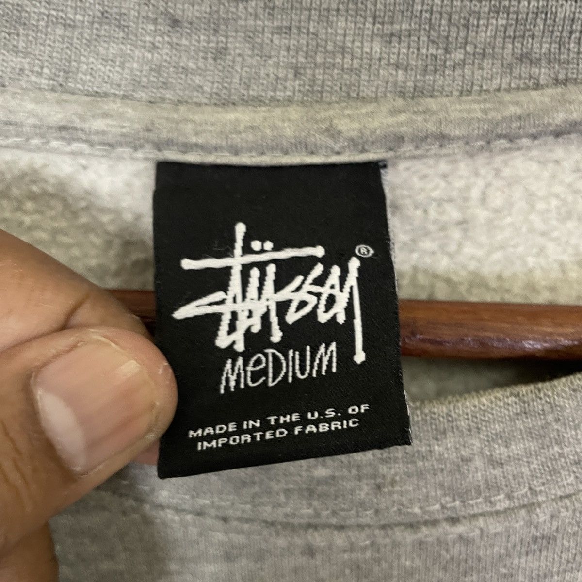 Stussy Vintage Stussy Big Logo Fullprint Sweatshirt Size US L / EU 52-54 / 3 - 5 Thumbnail