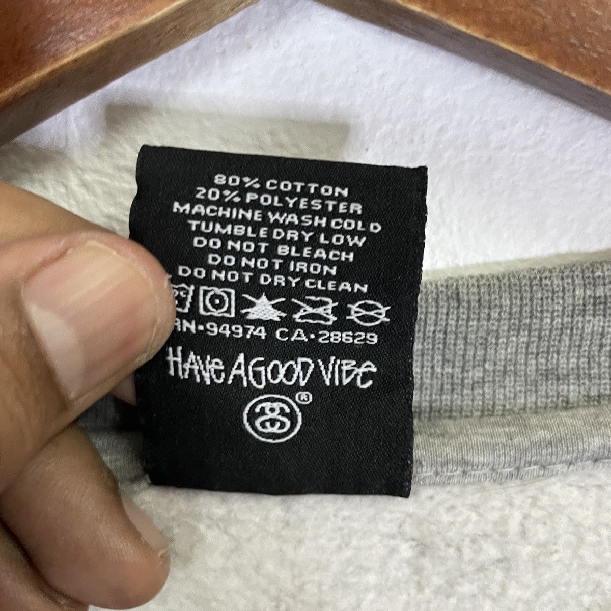 Stussy Vintage Stussy Big Logo Fullprint Sweatshirt Size US L / EU 52-54 / 3 - 6 Thumbnail
