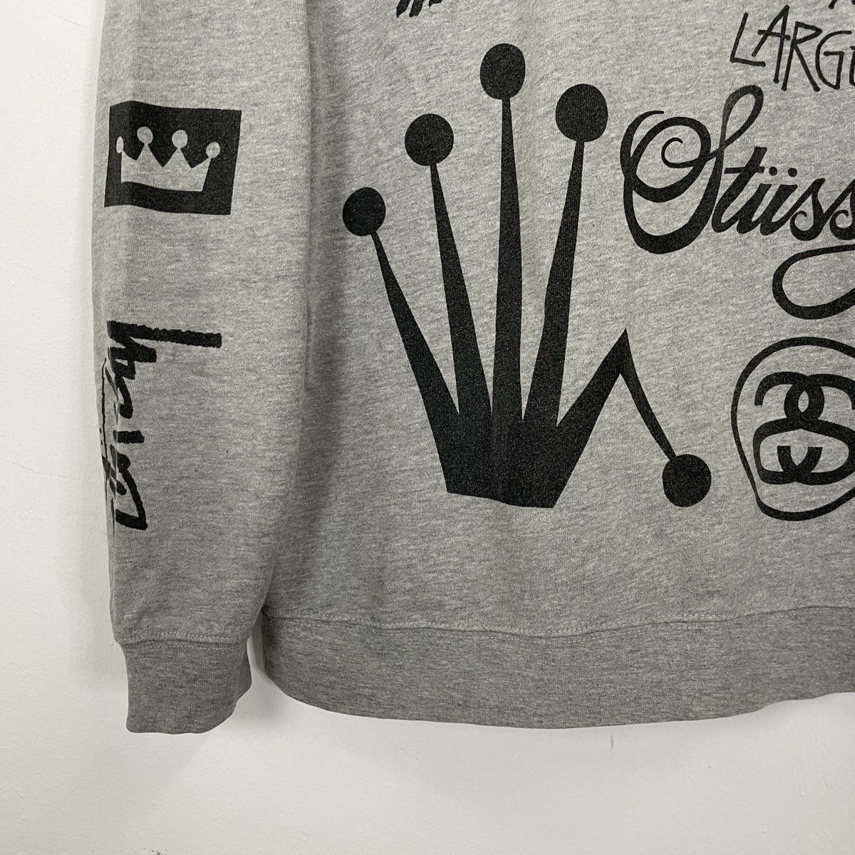 Stussy Vintage Stussy Big Logo Fullprint Sweatshirt Size US L / EU 52-54 / 3 - 3 Thumbnail