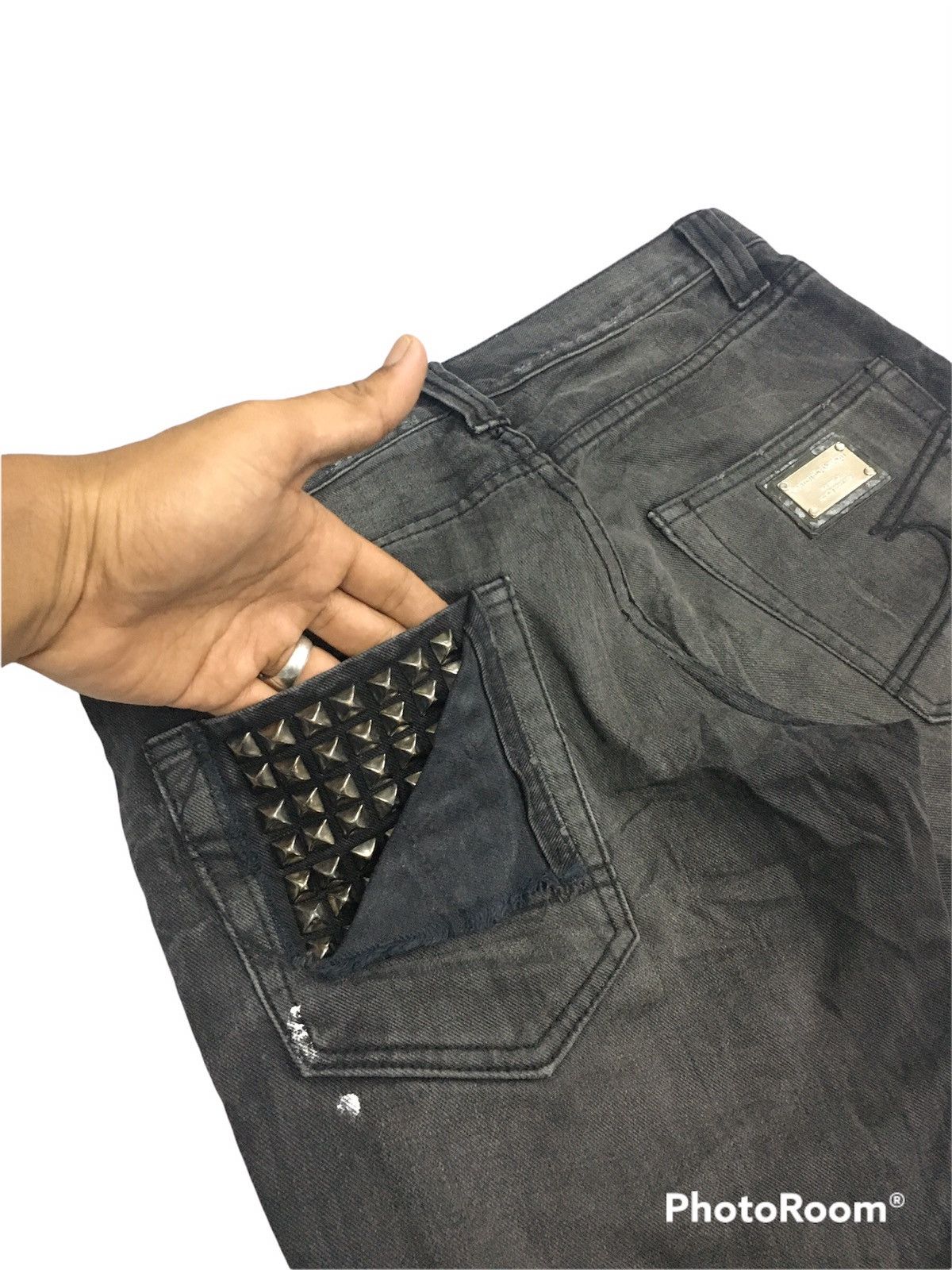 Japanese Brand × Seditionaries JapanBrand Semantic Design Painted Studed Size US 30 / EU 46 - 1 Thumbnail