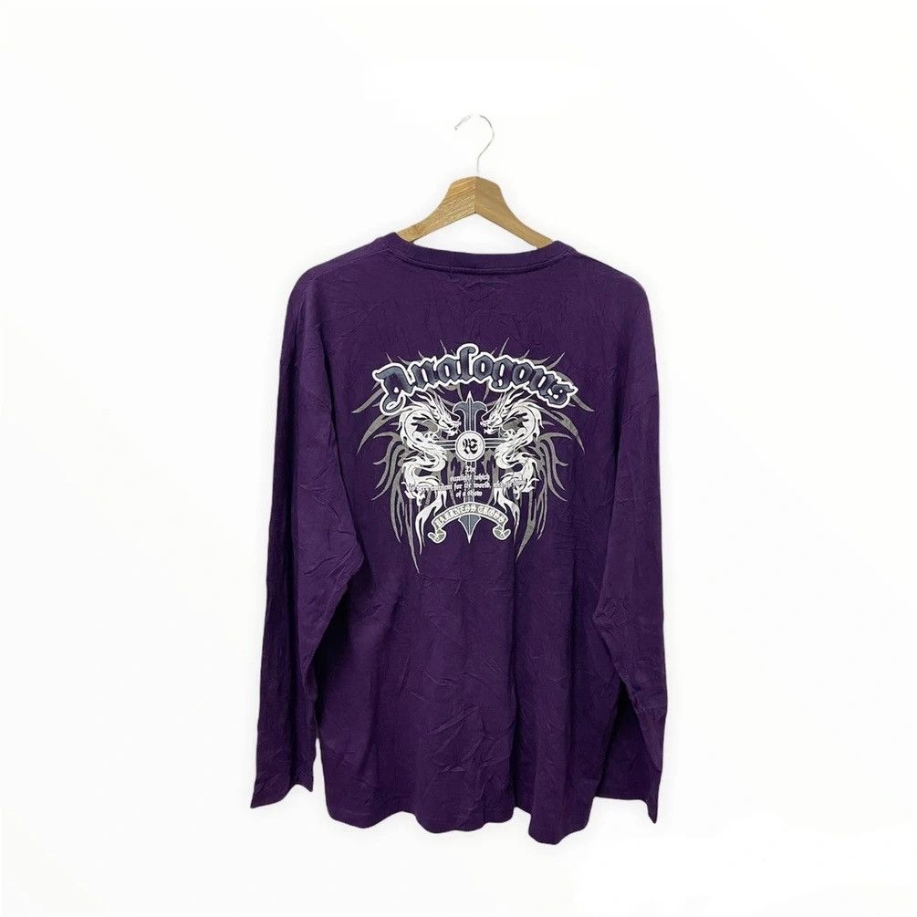Dragonfly × Japanese Brand × Vintage Sideway Japan Dragonfly Tattoo Style Cross Logo Longsleeve Size US L / EU 52-54 / 3 - 2 Thumbnail