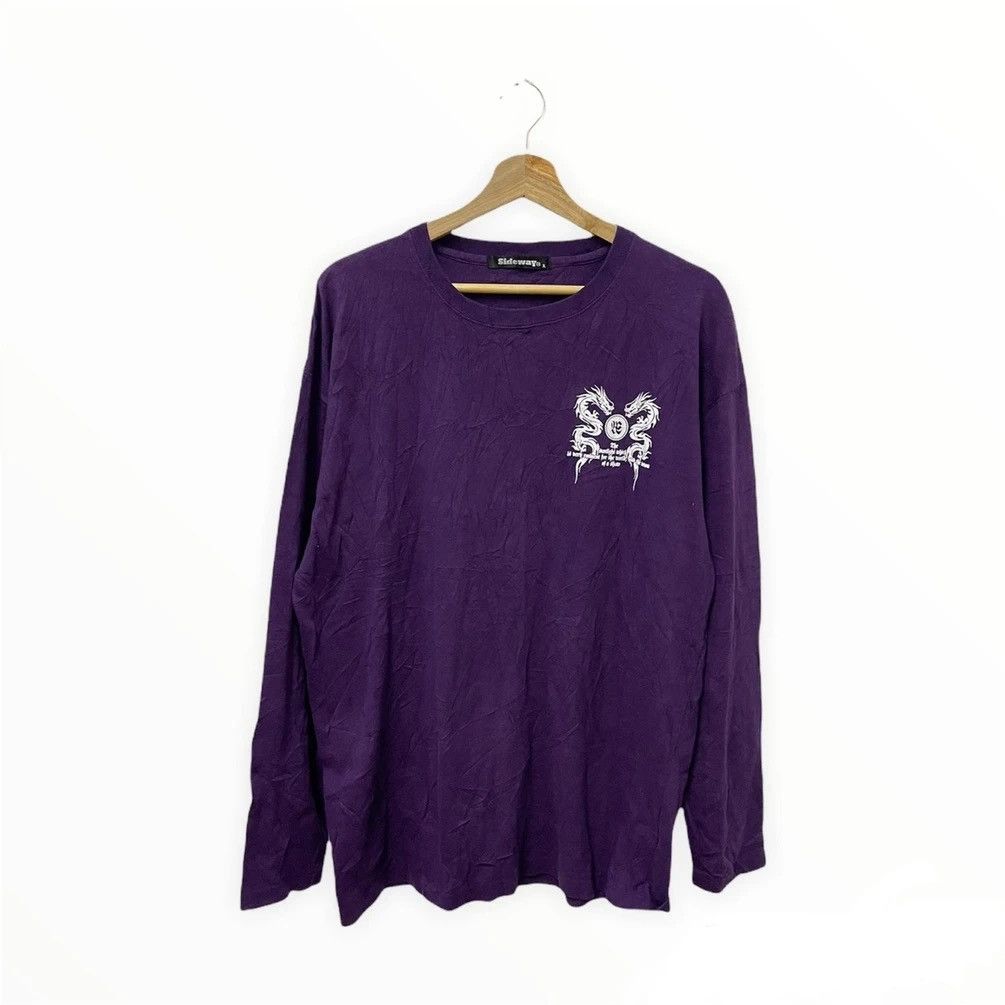 Dragonfly × Japanese Brand × Vintage Sideway Japan Dragonfly Tattoo Style Cross Logo Longsleeve Size US L / EU 52-54 / 3 - 3 Thumbnail