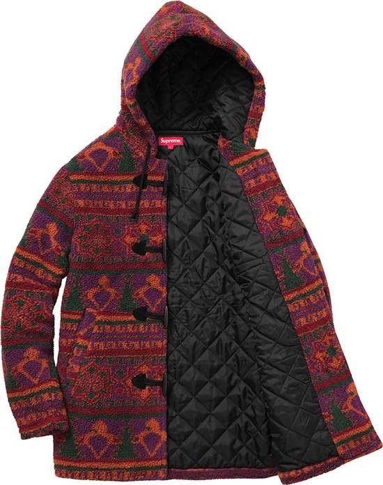 Supreme Supreme Sherpa Fleece Toggle Jacket Small Magenta Size US S / EU 44-46 / 1 - 2 Thumbnail
