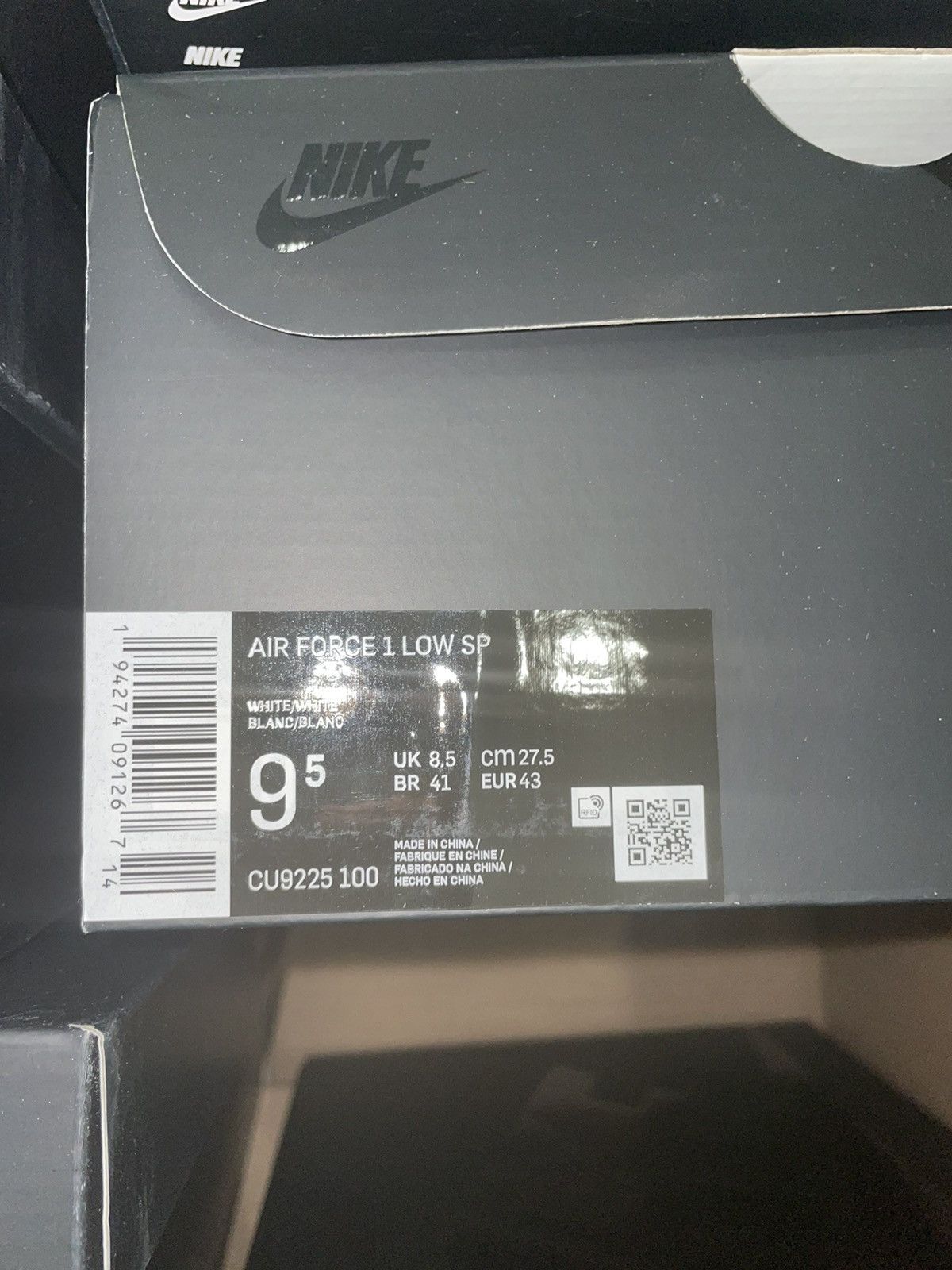 Nike × Supreme Nike x Supreme White Air Force 1 Size US 9.5 / EU 42-43 - 4 Thumbnail