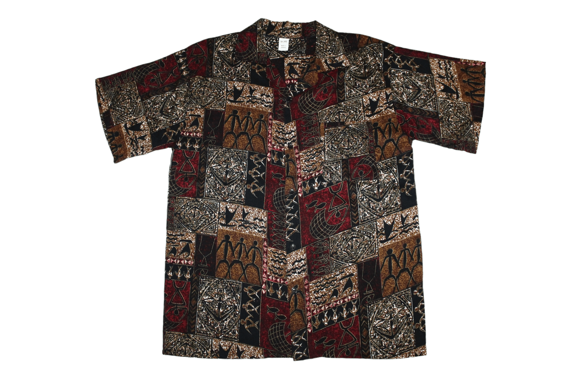 Japanese Brand Rare Vintage Abstract Art Hawaiian Shirt. Made in Jamaica Size US XL / EU 56 / 4 - 1 Thumbnail