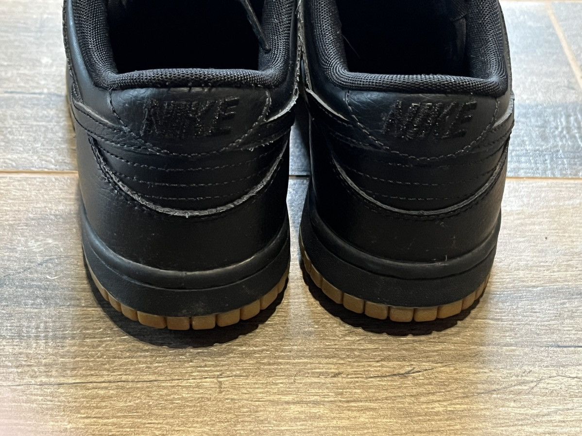Nike 2016 Nike Dunk Low Black Gum Triple Black Size US 6 / EU 39 - 4 Thumbnail