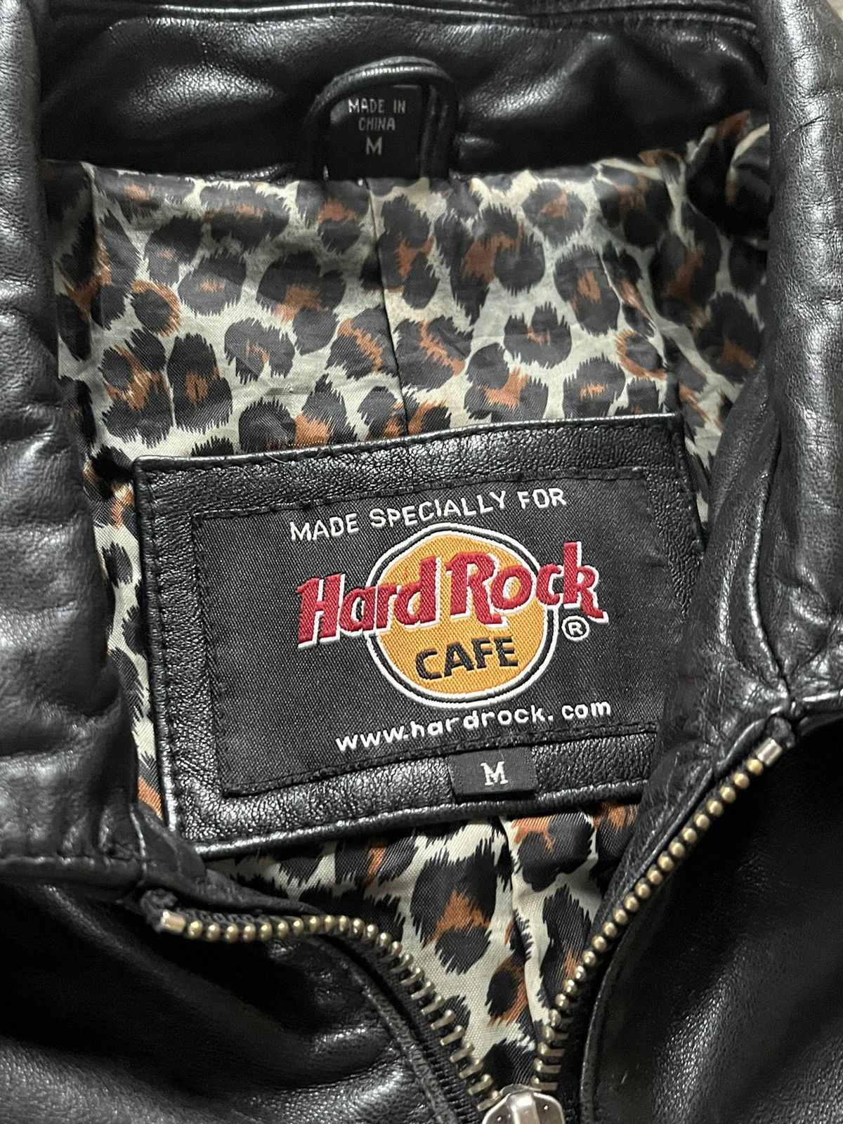 Hard Rock Cafe × Vintage Hard Rock Cafe Leather Jakcet Size M / US 6-8 / IT 42-44 - 3 Thumbnail