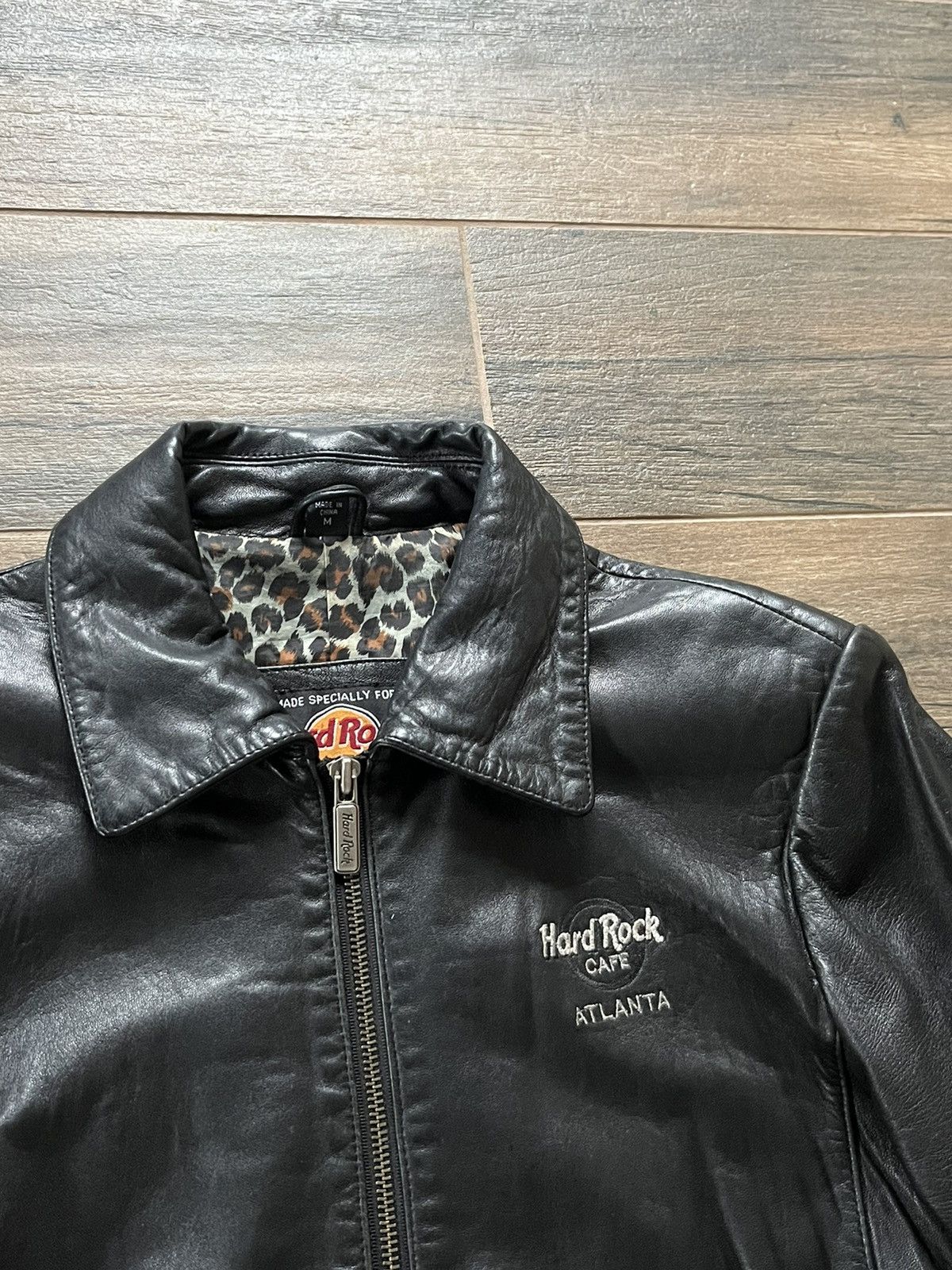 Hard Rock Cafe × Vintage Hard Rock Cafe Leather Jakcet Size M / US 6-8 / IT 42-44 - 2 Thumbnail