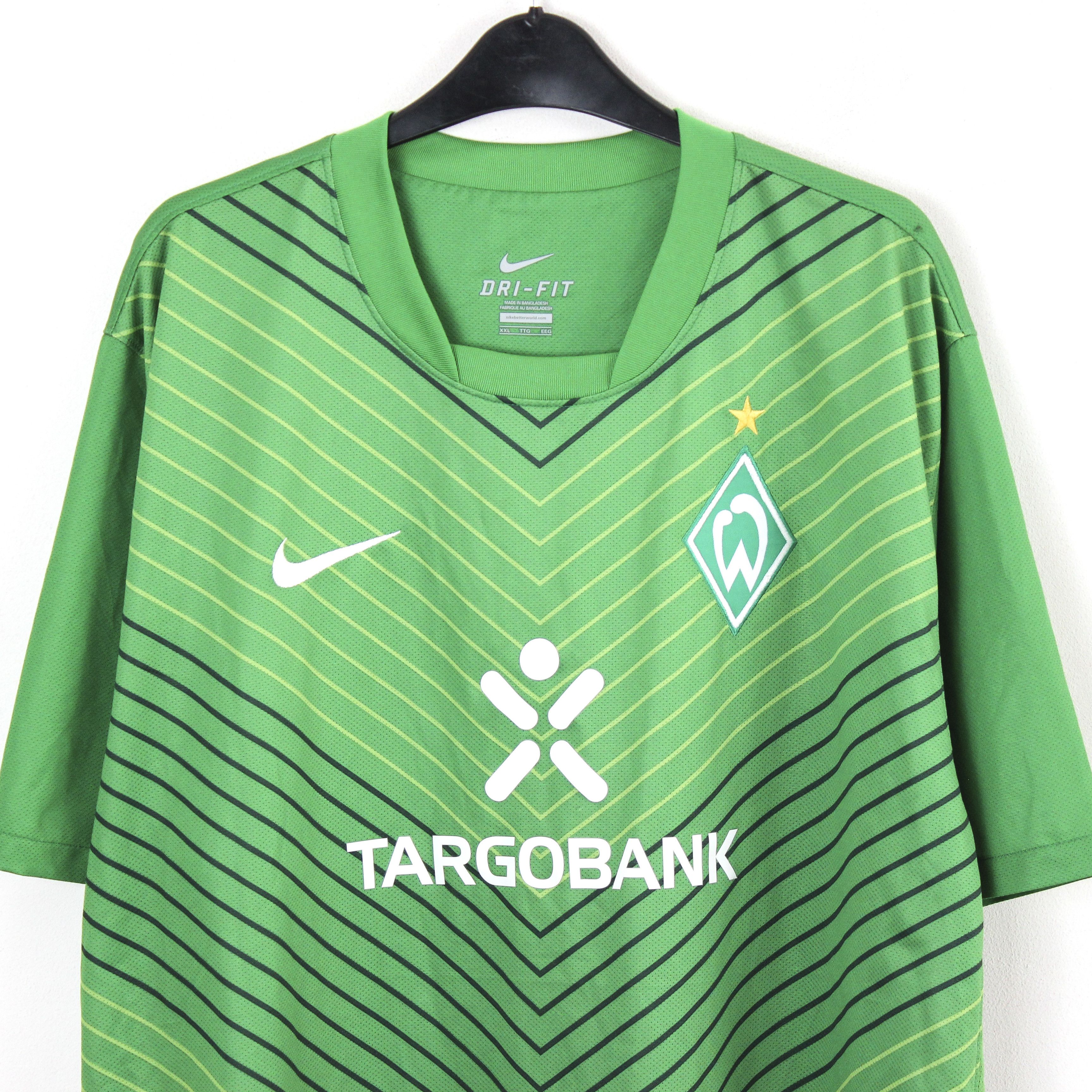 Nike Werder Bremen Mens 2XL Football Home Jersey Shirt 2011 2012 Size US XXL / EU 58 / 5 - 2 Thumbnail