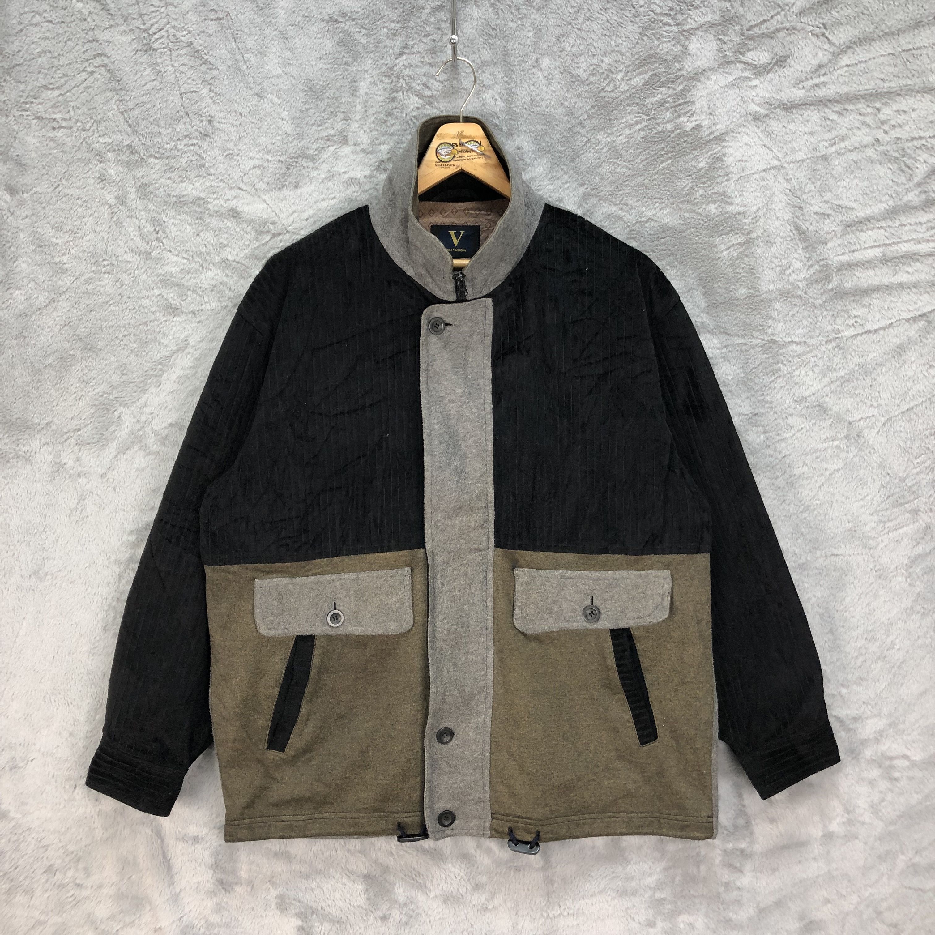 Japanese Brand VINTAGE CALRO VALENTINO HYBRID JACKET #4647-162 Size US L / EU 52-54 / 3 - 1 Thumbnail