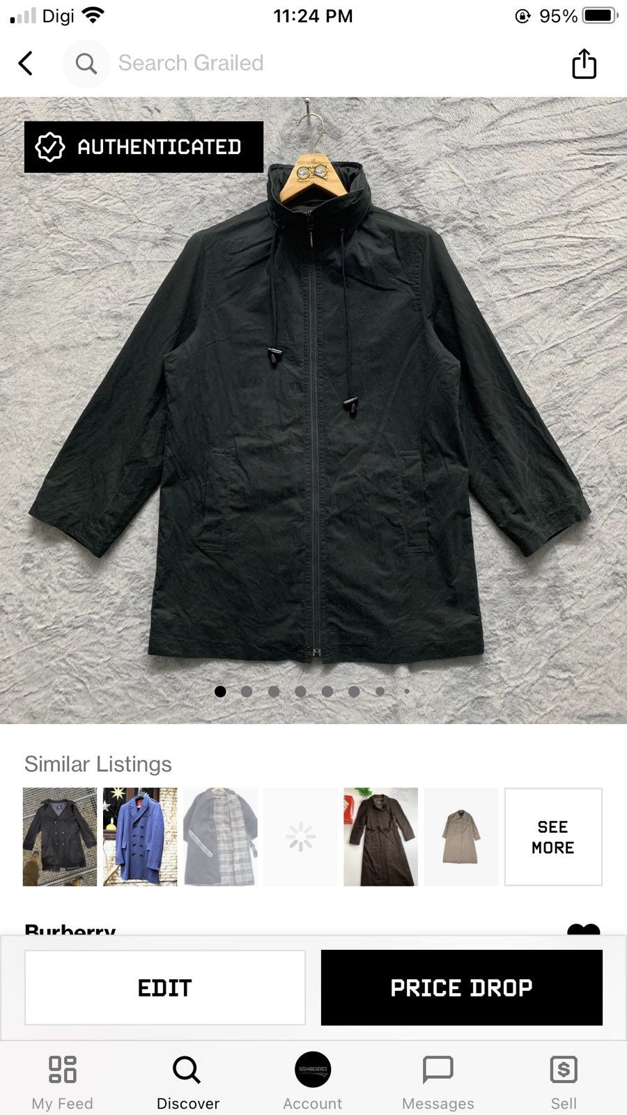 Burberry Burberry London Black Coat Jacket #4348-151 Size US M / EU 48-50 / 2 - 12 Thumbnail