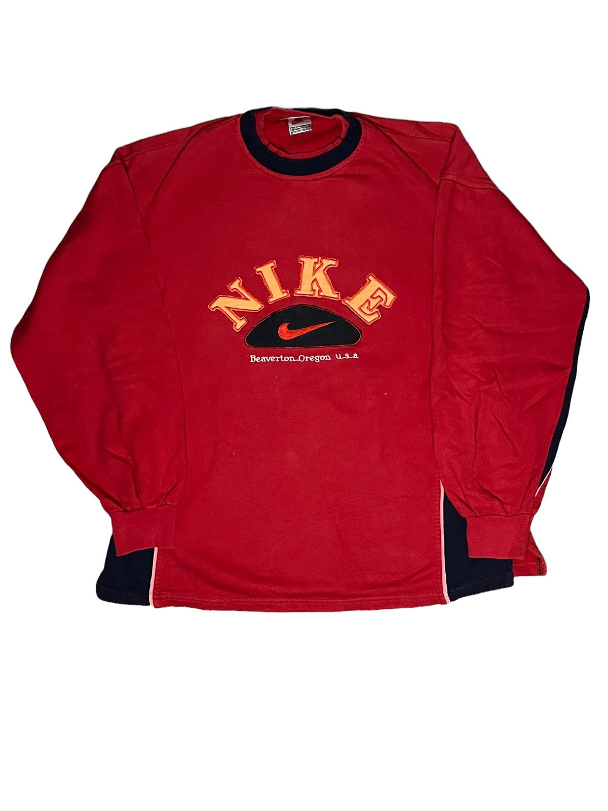 Nike × Vintage vintage nike sweatshirt spellout logo bootleg Size US L / EU 52-54 / 3 - 1 Thumbnail