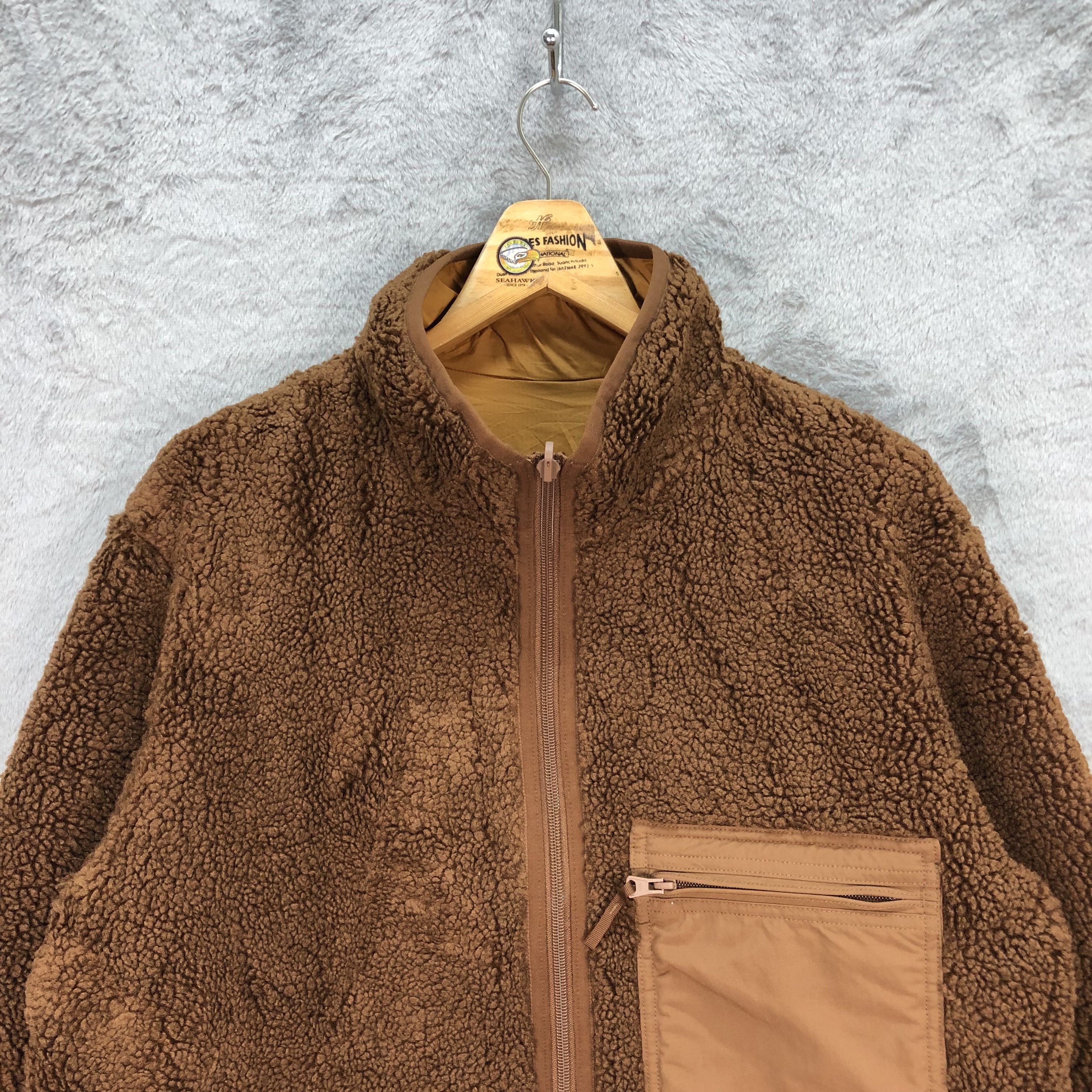 Lemaire × Uniqlo UNIQLO LEMAIRE DEEP PILE REVERSIBLE FLEECE JACKET #5884-212 Size US XL / EU 56 / 4 - 2 Thumbnail