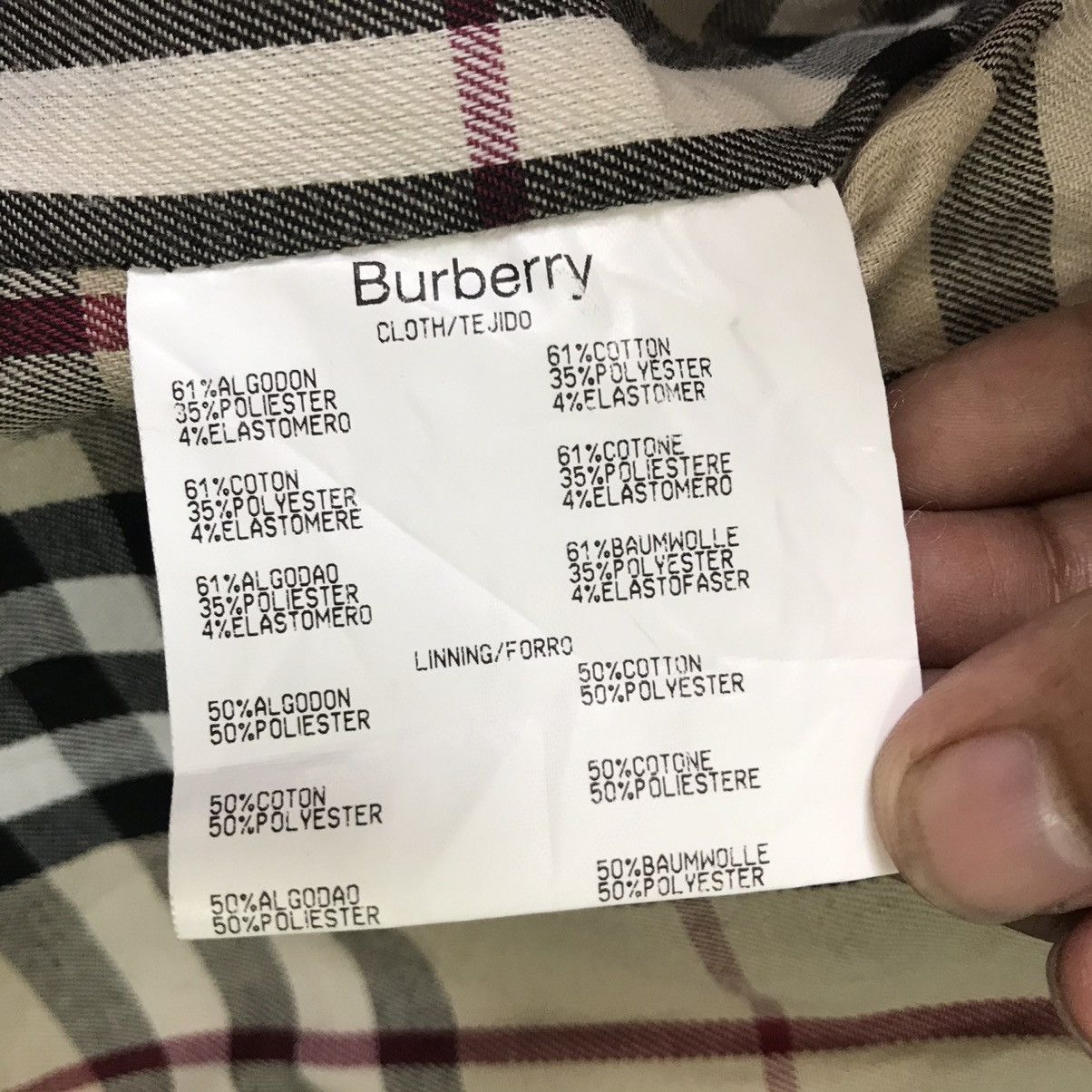 Burberry London Quilted Jacket Size 40