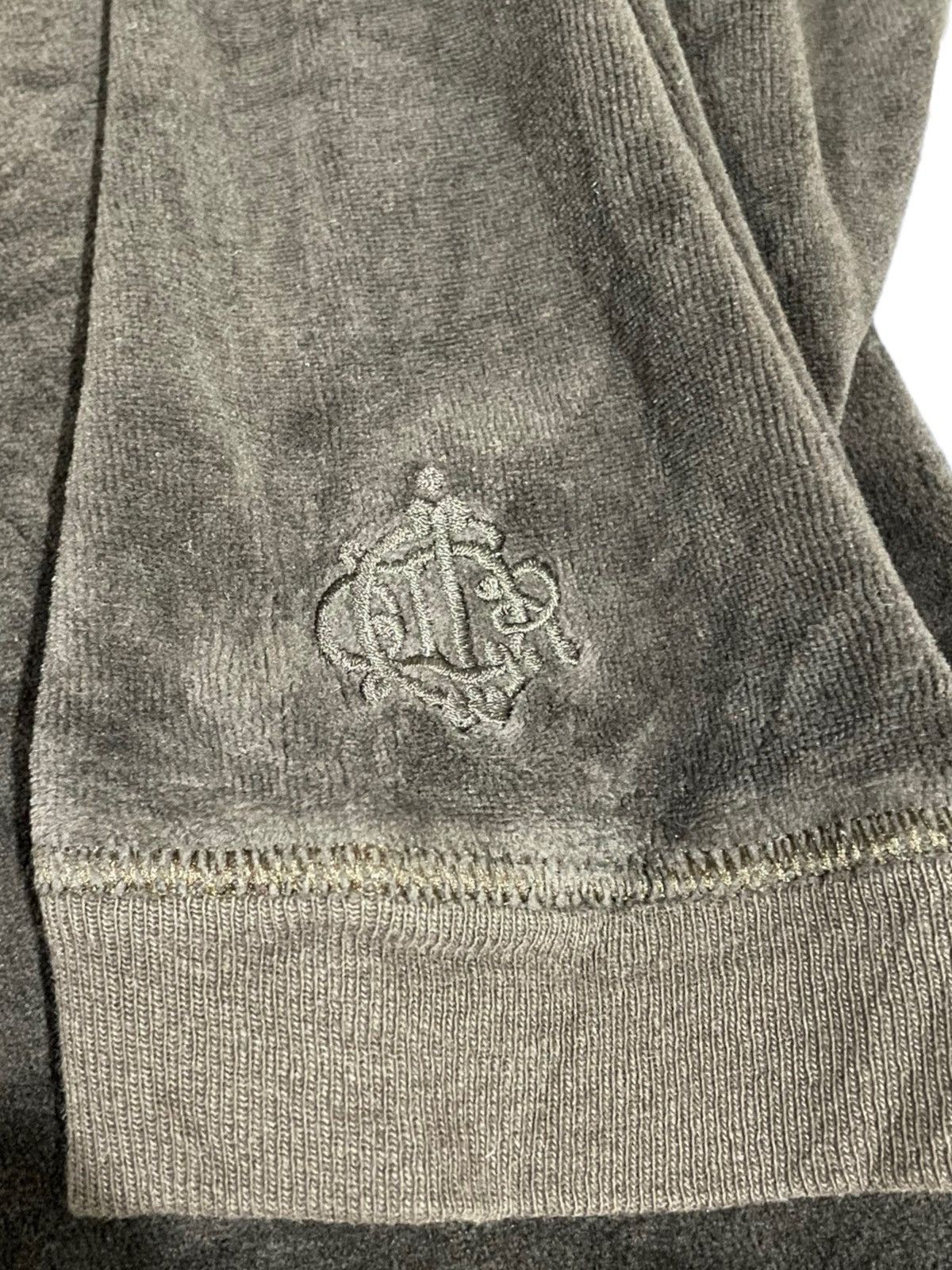 Christian Dior Monsieur Rare🔥Christian Dior Vintage Velour Velvet Shirt Size L / US 10 / IT 46 - 24 Thumbnail