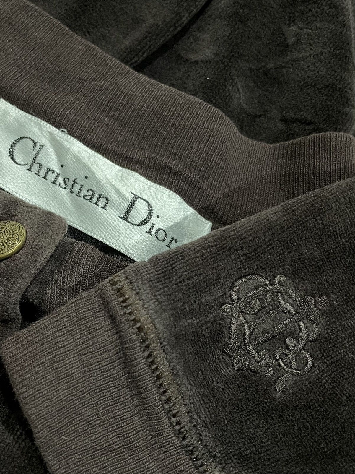 Christian Dior Monsieur Rare🔥Christian Dior Vintage Velour Velvet Shirt Size L / US 10 / IT 46 - 14 Thumbnail