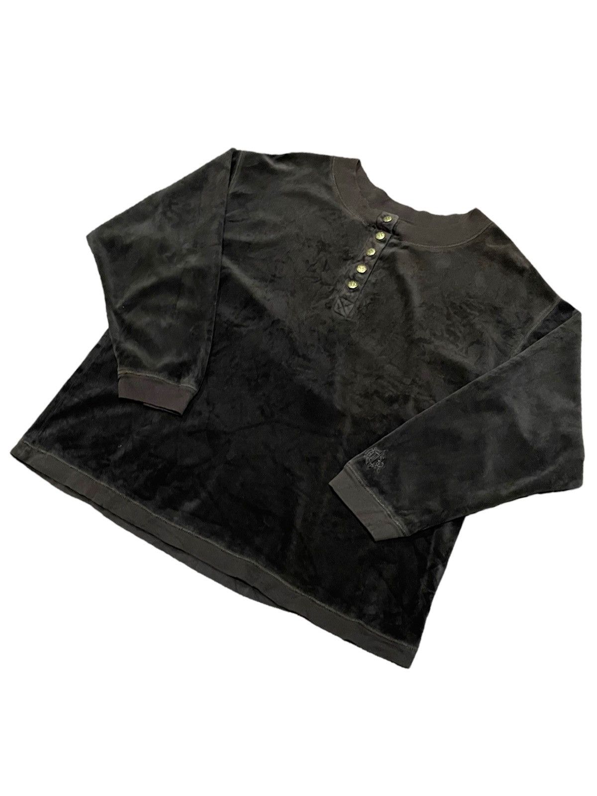 Christian Dior Monsieur Rare🔥Christian Dior Vintage Velour Velvet Shirt Size L / US 10 / IT 46 - 9 Thumbnail